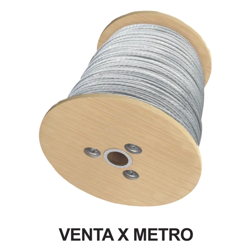 Cable de Retenida de 1/4" de Acero Galvanizado 7 Hilos (Venta por Metro). S-RET-14RS