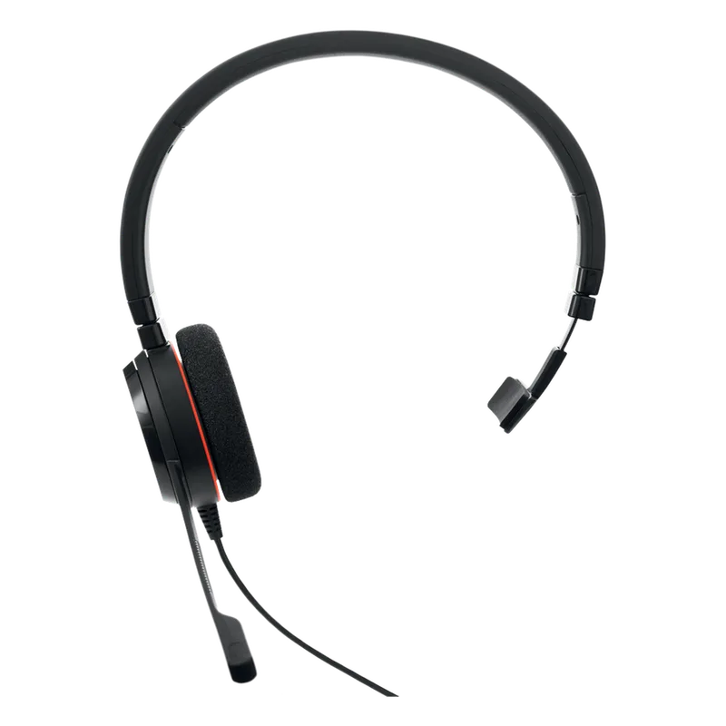 Jabra Evolve 20 Mono con conexión USB, micrófono con cancelación de ruido de última generación, configuración Plug and Play, Certificación Microsoft Teams (4993-823-109) EVOLVE-20-MONO-MS