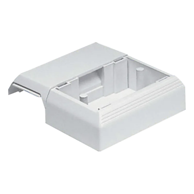 Caja Superficial Con Bisagras de Instalación a Presión, Para Canaletas T45, Material PVC Rígido, Color Blanco Mate PANDUIT T45WCIW