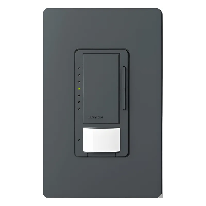 Atenuador Maestro con sensor de ocupación/vacancia integrado, unipolar o multilocalización, 120 V, 600 W incandescente/halógeno o 150 W LED/CFL, color Midnight LUTRON ELECTRONICS MSCLOP153MMN