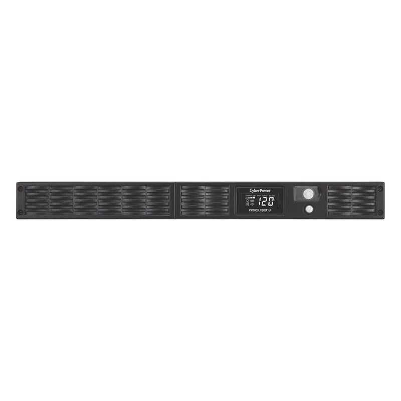 UPS de 1000 VA/800 W, Topología Línea Interactiva, Entrada 120 Vca NEMA 5-15P, Onda Senoidal Pura, Torre o Rack 1 UR, Con 7 Tomas NEMA 5-15R CYBERPOWER PR1000LCDRT1U