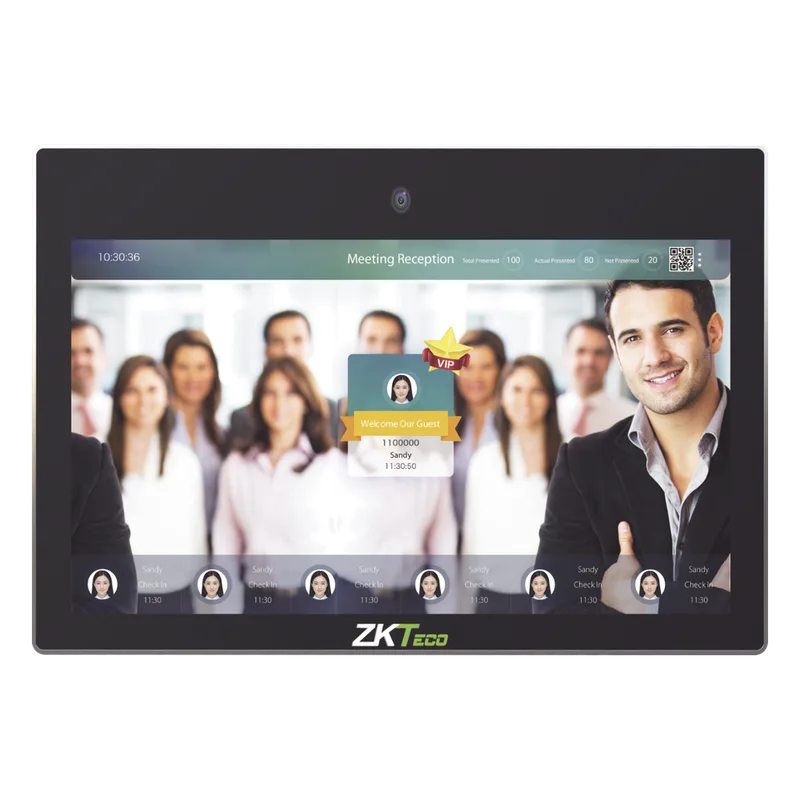 Pantalla de 21 pulgadas para publicidad con reconocimiento facial de hasta 5 personas al mismo tiempo ZKTECO FACE-KIOSK-H21