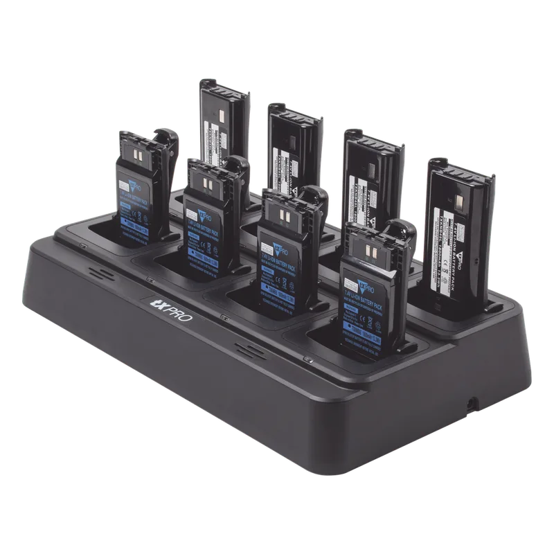 Cargador de escritorio rápido doble química de 8 cavidades , Alternativa para los cargadores KSC-31, KSC35, KSC-43K. TXPRO TX-8C-KSC43