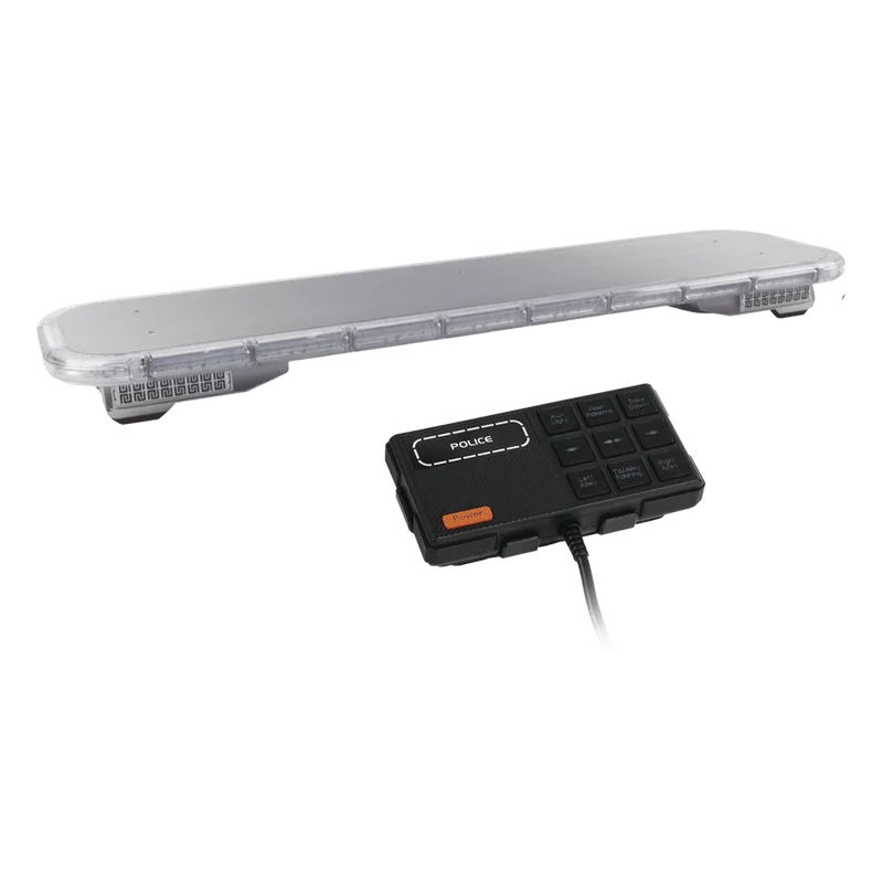 Barra de luces LED de 46" Rojo/Azul , De 132 LEDs, Sirena, Bocina y Controlador Incluido, Ideal para Equipar Unidades de Seguridad Publica EPCOM INDUSTRIAL SIGNALING X75RB