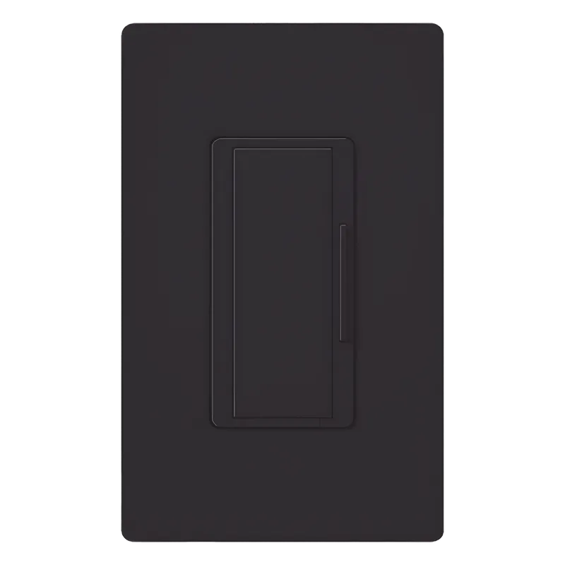 Atenuador remoto de pared Maestro para control multilocación de 3 y 4 vías, 120 V, complemento de atenuadores RadioRA 2, color negro LUTRON ELECTRONICS RDRDBL