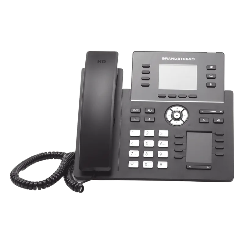Teléfono IP Wi-Fi, Grado Operador, 4 líneas SIP con 4 cuentas, pantalla a color 2.8", puertos Gigabit, Bluetooth, PoE, codec Opus, IPV4/IPV6 con gestión en la nube GDMS GRANDSTREAM GRP-2614