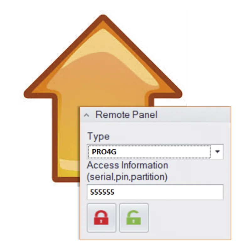 Licencia, para armar, desarmar comunicadores, paneles M2M y paneles de alarmar AXPRO desde Securithor versión superior a 2.1.9 + MCDI SECURITY PRODUCTS, INC M2M2W
