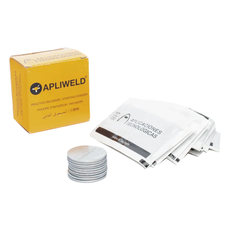 Tabletas de Soldadura Exotérmica ApliWeld-T / Compuesto Ø43 mm / 20 Piezas / Unión Molecular Permanente / Alta Conductividad APLICACIONES TECNOLOGICAS AT012N