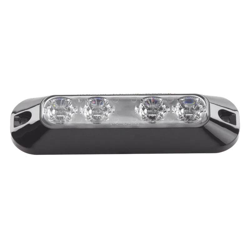 Luz Auxiliar de 4 LED, Ambar, Lente Transparente ECCO ED3704A