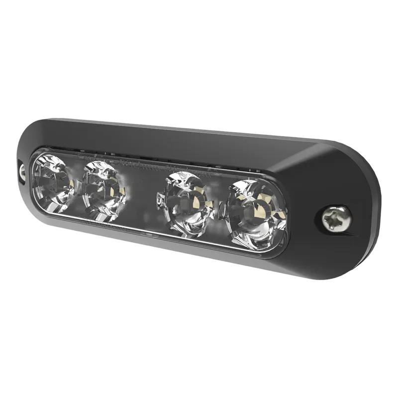 Luz Auxiliar de 4 LED, Azul, Lente Transparente ECCO ED3704B