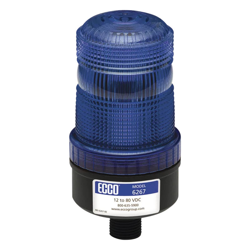 Mini baliza de LED color azul montaje permanente SAE Clase III ECCO X6267-B