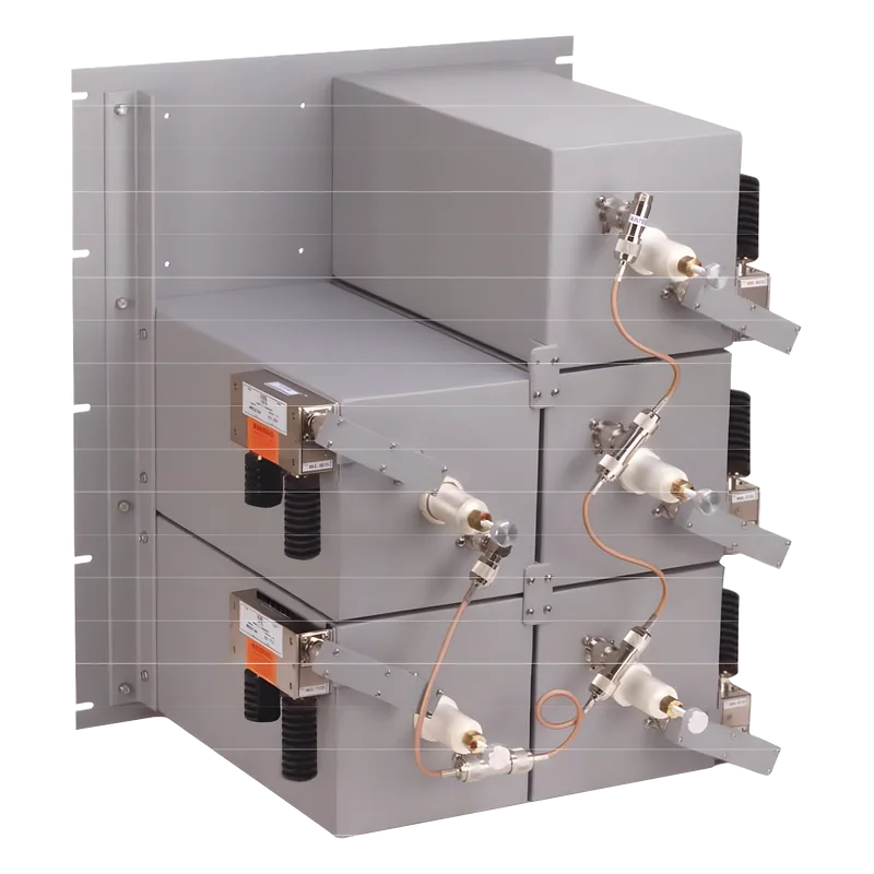 Combinador 440-510 MHz, para 5 Canales, 125 Watt, 300 KHz (min.) de Sep. Tx-Tx, 2 Aisladores N Hembra. EMR CORPORATION W65552/7C