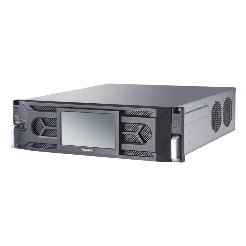 NVR 12 Megapixel (4K) / 64 Canales IP / 16 Bahías de Disco Duro / 4 Tarjetas de Red / RAID con Hot Swap / Reconocimiento Facial HIKVISION IDS-96064NXI-I16(B)