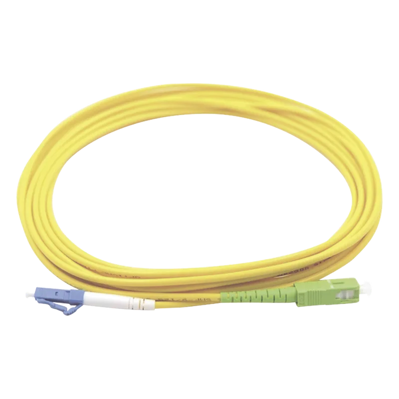 Jumper de Fibra Óptica Monomodo LC/UPC SC/APC Simplex, Color Amarillo 1 Metro (3.28 Pies) LINKEDPRO BY EPCOM LP-FO-LCU-SCA-01