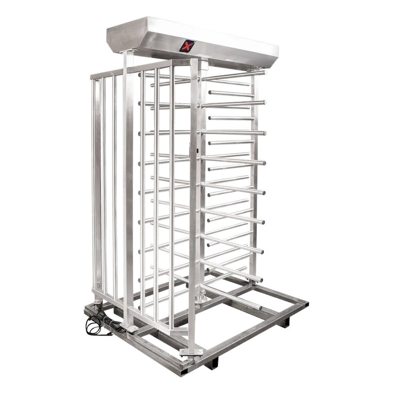 Torniquete Sencillo de Cuerpo Completo / Fabricado 100% en Acero Inoxidable / Diseño Elegante / Capacidad de 25 Personas por Minuto ACCESSPRO XT-100-L