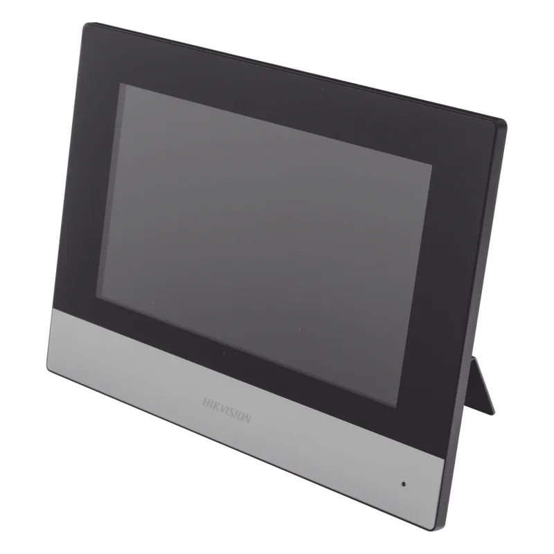Monitor IP WiFi Touch Screen 7" para Videoportero IP / Vídeo en Vivo / PoE Estándar / Apertura Remota / Llamada Entre Monitores / Audio de dos vías / Policarbonato HIKVISION DS-KH6320-WTE1