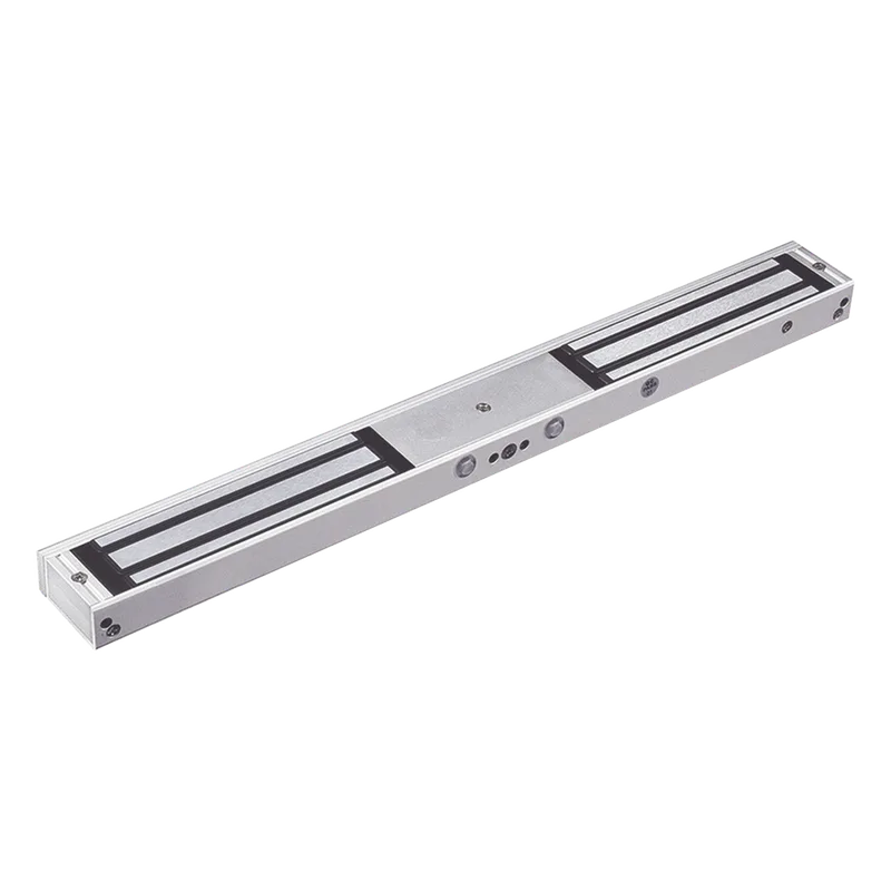 Chapa Magnética Doble para Aplicación en Puertas de Doble Hoja. 1200 lbs(x 2). LED indicador ultrabrillante ACCESSPRO MAG1200NDLED