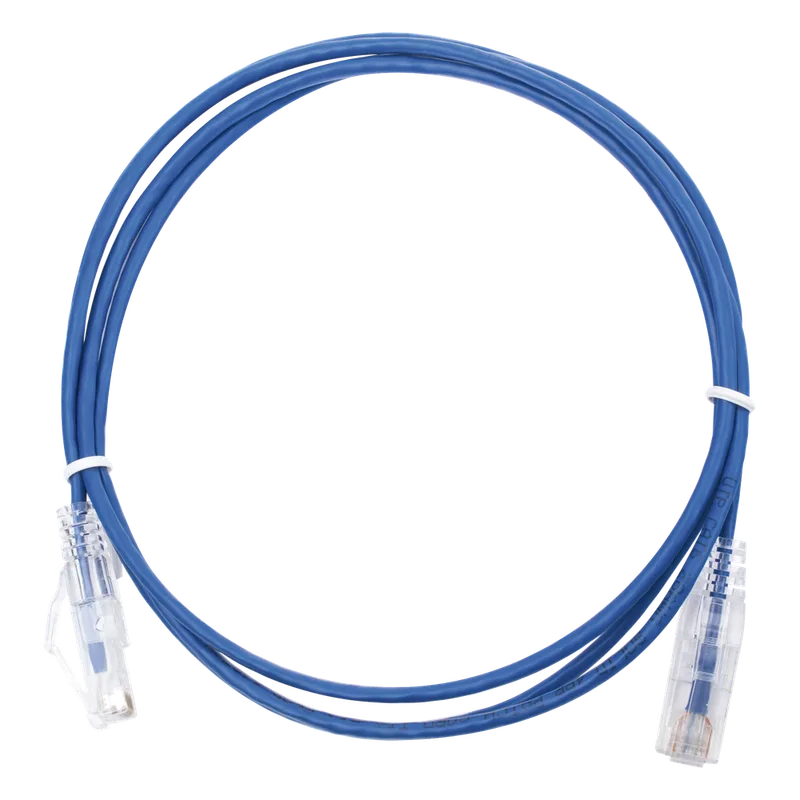 Cable de Parcheo Slim UTP Cat6 - 1.5 Metros (4.92 Pies) Azul Diámetro Reducido (28 AWG) LINKEDPRO BY EPCOM LP-UT6-150-BU28