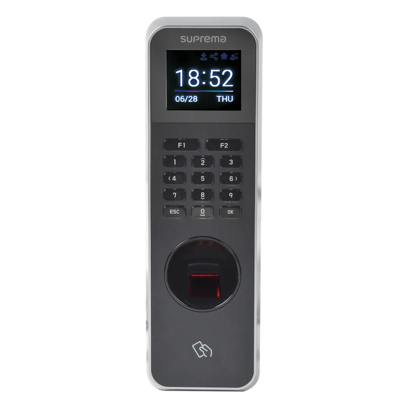 Lector de Huella IP67 Con Teclado y Lector de Tarjetas RFIDNFC y (125kHz EM, HID Prox &13.56Mhz MIFARE, MIFARE Plus, DESFire/EV1, FeliCa, iCLASS SE/SR),NFC y BLUETOOTH, Certificado FBI PIV SUPREMA BLN2PAB