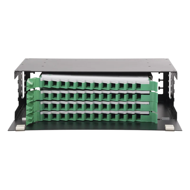Distribuidor de Fibra Óptica con Bandejas Deslizables, Vacío, 19 Pulgadas (48.26 cm), Acepta 48 Adaptadores LC Duplex o LC Simplex o 48 SC Simplex, 3U LINKEDPRO BY EPCOM LP-ODF-8048