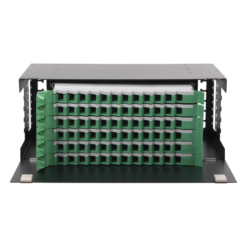 Distribuidor de Fibra Óptica con Bandejas Deslizables, Vacío, 19 Pulgadas, Acepta 72 Adaptadores LC Duplex o LC Simplex o 72 SC Simplex, 4U LINKEDPRO BY EPCOM LP-ODF-8072