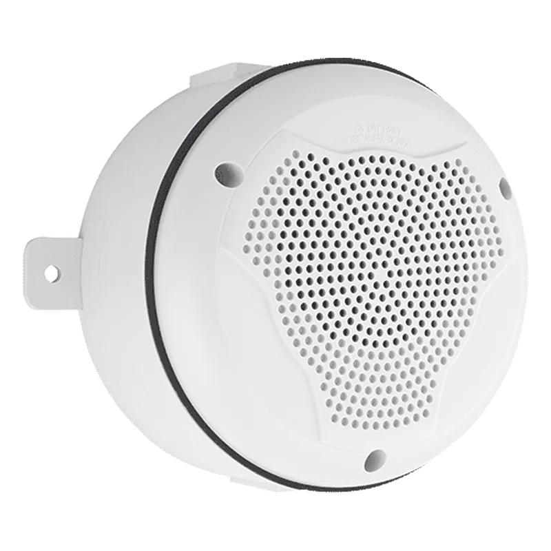 Bocina para exterior de montaje en techo color blanco SYSTEM SENSOR SPCW-K