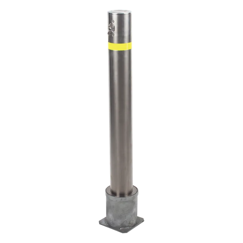 Bolardo Desmontable de Acero Inoxidable de 900 mm de Altura / Ideal para aplicaciones de delimitaciones vehiculares y peatonales ACCESSPRO XB-900-FL