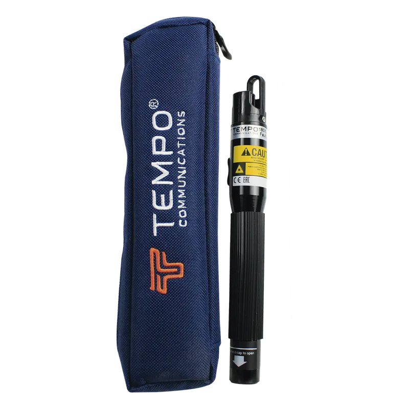 Localizador Visual de Fallos (VFL) para Fibra Óptica con Entrada Universal de 2.5 mm, hasta 7 Kilómetros (4.35 Millas) de Distancia TEMPO 180XL