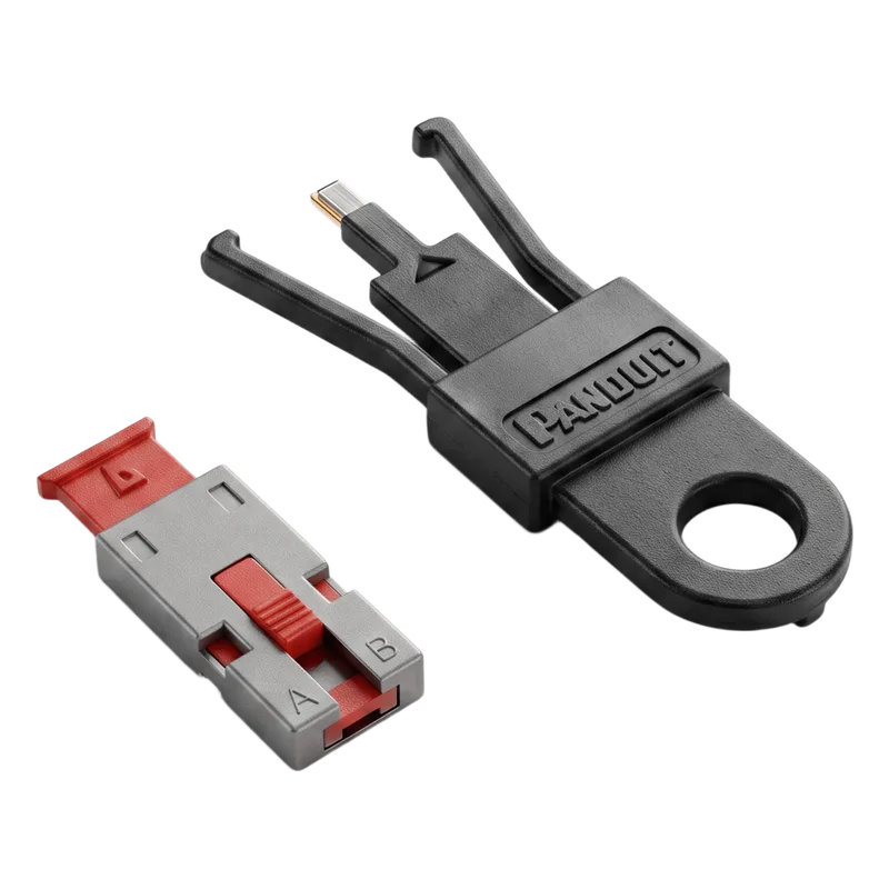 Kit de 5 Dispositivos para Bloquear Puertos USB Tipo A, Color Rojo, Incluye Llave de Extracción PANDUIT PSL-USBA