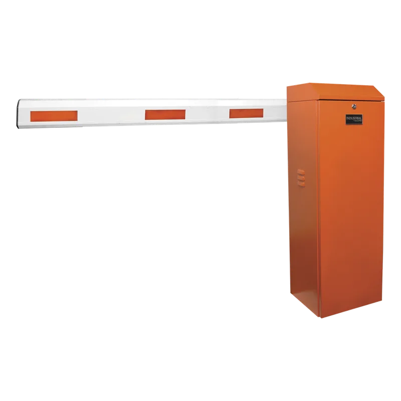 Kit de Barrera Vehicular Izquierda Color Naranja y Brazo de 3 m AccessPRO KIT-XBF-LNB