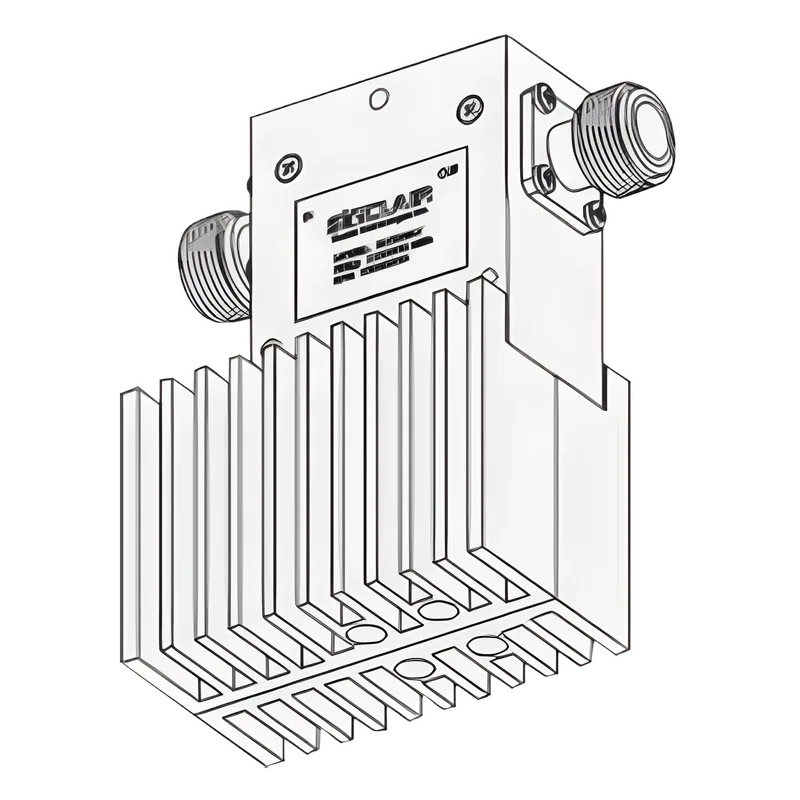 Aislador de Etapa Sencilla, 380-415 MHz, Banda Ancha de 35 MHz, Carga de 60 Watt, 125 Watt, N Hembras. SINCLAIR I3113W-2