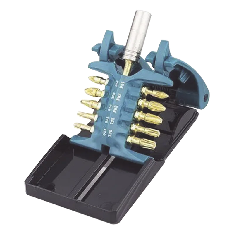 Juego de 10 Puntas de Torsión con Adaptador Impact Gold [10 Veces Más Duración] MAKITA B-28597