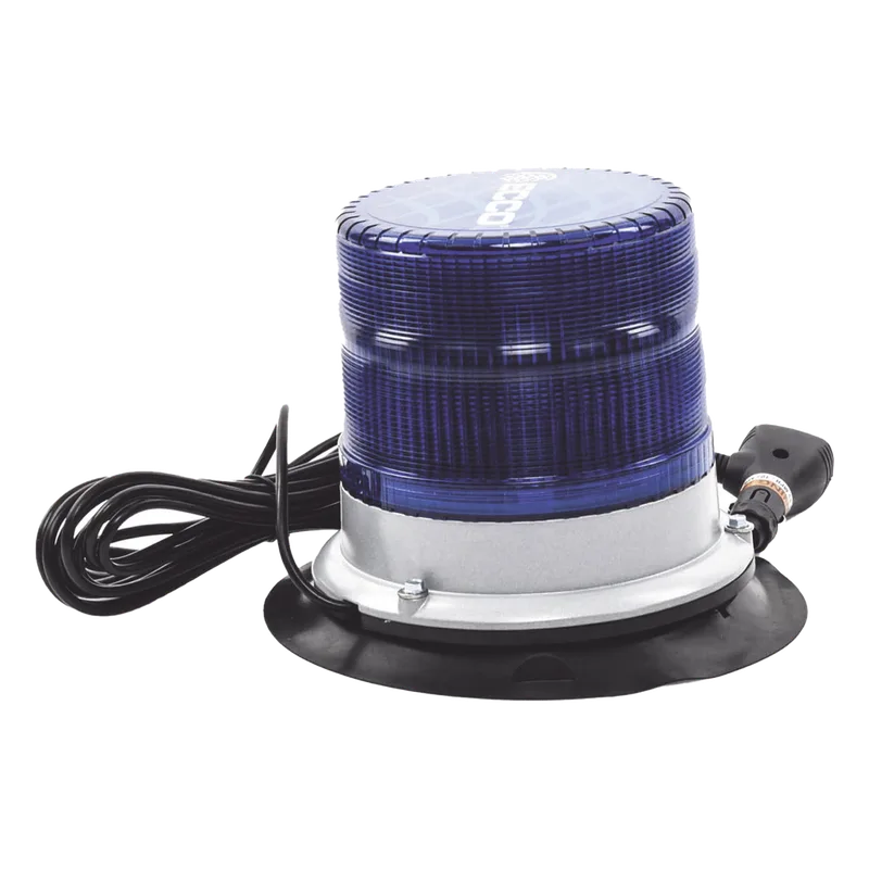 Baliza led pulso, 12-24vdc, 11 patrones de flash, montaje de imán de vacío, azul ECCO X7960B-VM