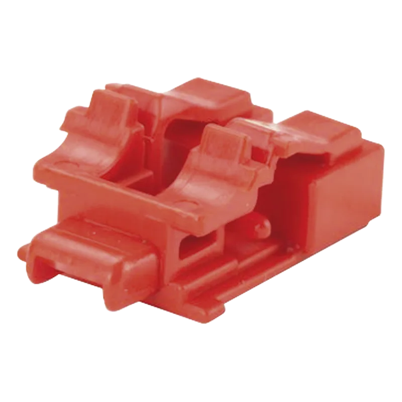 Kit de 10 Dispositivos para Bloquear Puertos de Fibra Óptica LC Duplex, Color Rojo, Incluye Llave de Extracción PANDUIT PSL-LCAB