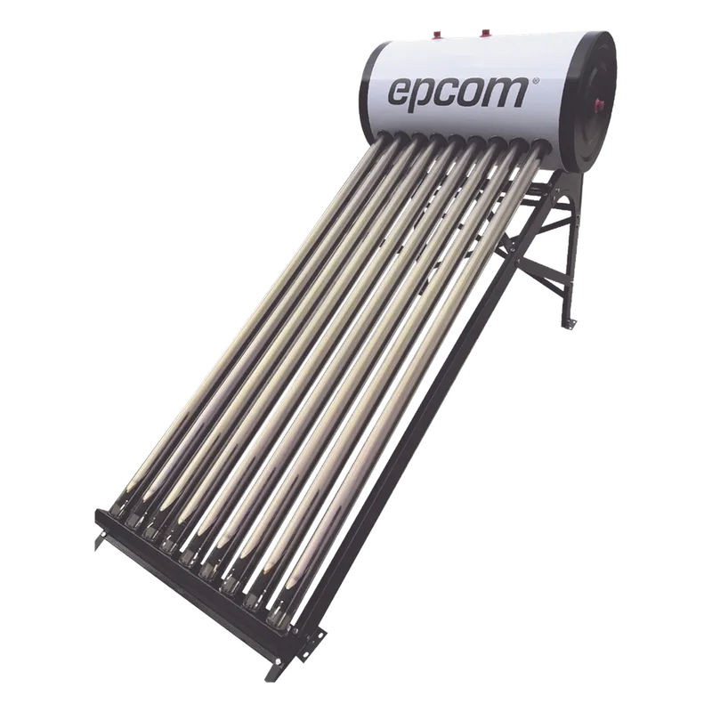 Bóiler Solar de 90L, Baja Presión con 9 Tubos de Vacío de Mayor Resistencia y Termotanque Inoxidable de Grado Alimenticio, Resistentes a Granizo de Hasta 25 mm/ l , Incluye Anodo de Magnesio EPCOM STE-LPWH90