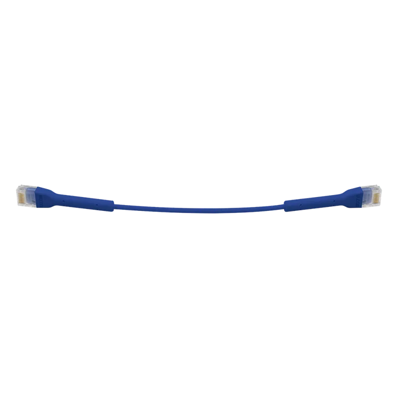 UniFi Ethernet Patch Cable Cat6 de 22 cm (8.66 pulgadas), Color Azul UBIQUITI UC-PATCH-RJ45-BL
