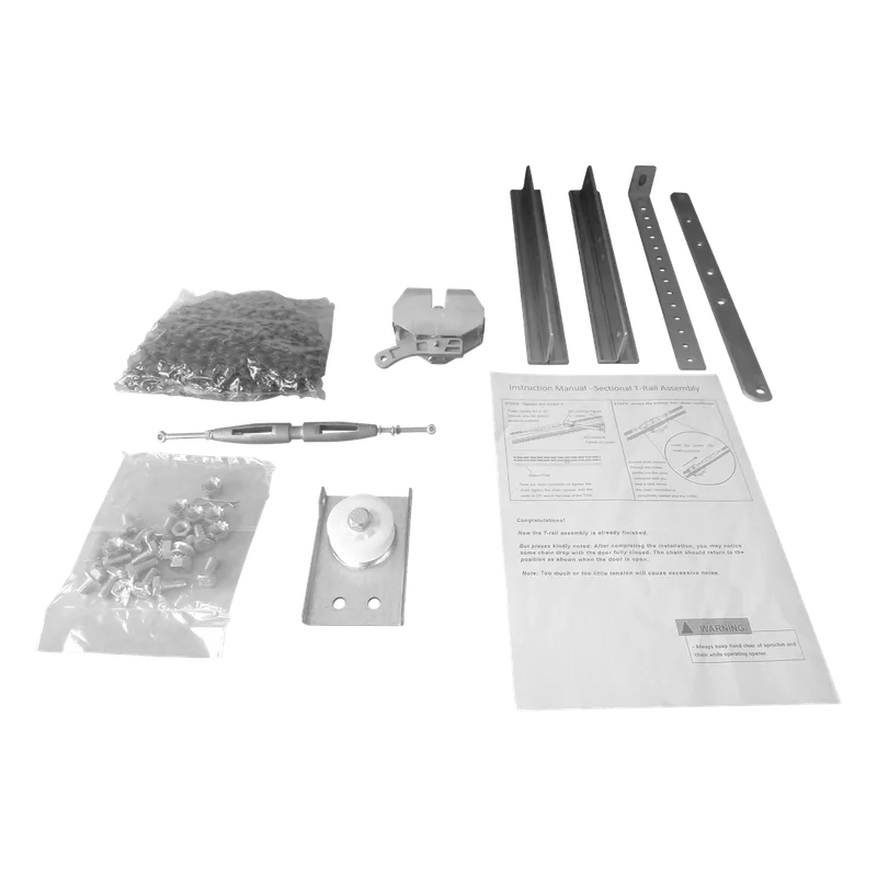 Kit de Riel tipo T / 3mts / Compatible C / Motor ACCESSFORCE / FS1000APPRT / Incluye 3 secciones de riel / 2 Coples / 6 mts de cadena . ACCESSPRO ACCESSRAILT3