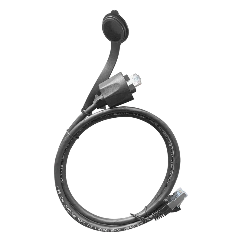 Cable de Parcheo Industrial Cat6 Blindado (FTP) con protección contra agua (IP67) en un extremo, 1 metro LINKEDPRO BY EPCOM LP-C6WP-PC-1M