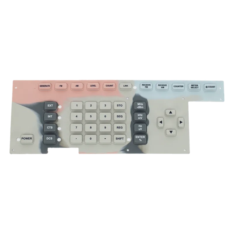 Membrana Elastomérica "Touch Pad" para Monitor de Servicio Ramsey COM-3010. OVRL-27