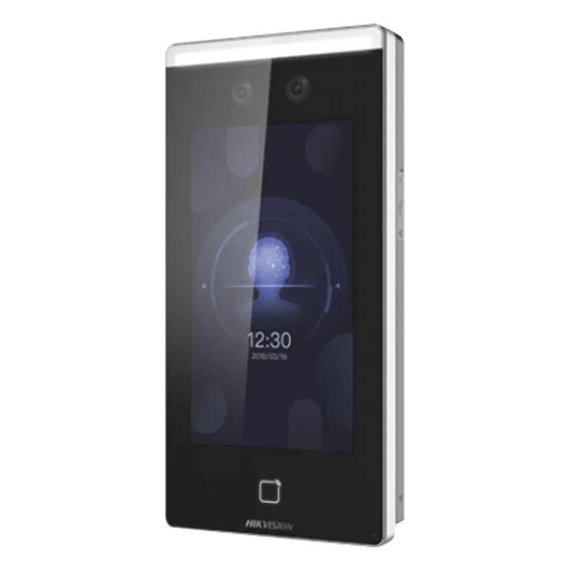 Terminal Min Moe Touch de Reconocimiento Facial ULTRA Rápido con función de Videoportero (ambientes no ruidosos) / Lectura de Códigos QR / 6,000 usuarios / Alta tecnología Deep Learning / Cámara 2 MP compatible con NVR HIKVISION DS-K1T671M