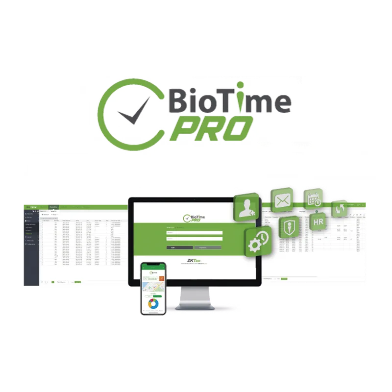 Software de Gestión Centralizada de Asistencia BIOTIMEPRO Licencia PREMIUM 50 dispositivos y 6000 empleados ZKTECO ZKBTPPRE