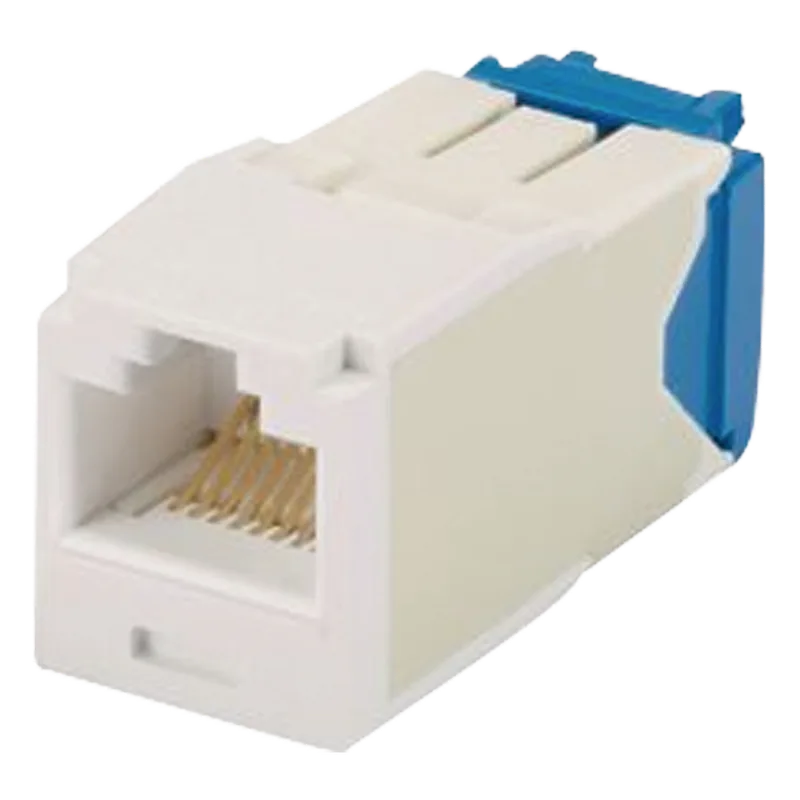 Conector Jack RJ45 Estilo TG, Mini-Com, Categoría 6A, de 8 Posiciones y 8 Cables, Color Marfil PANDUIT CJ6X88TGEI