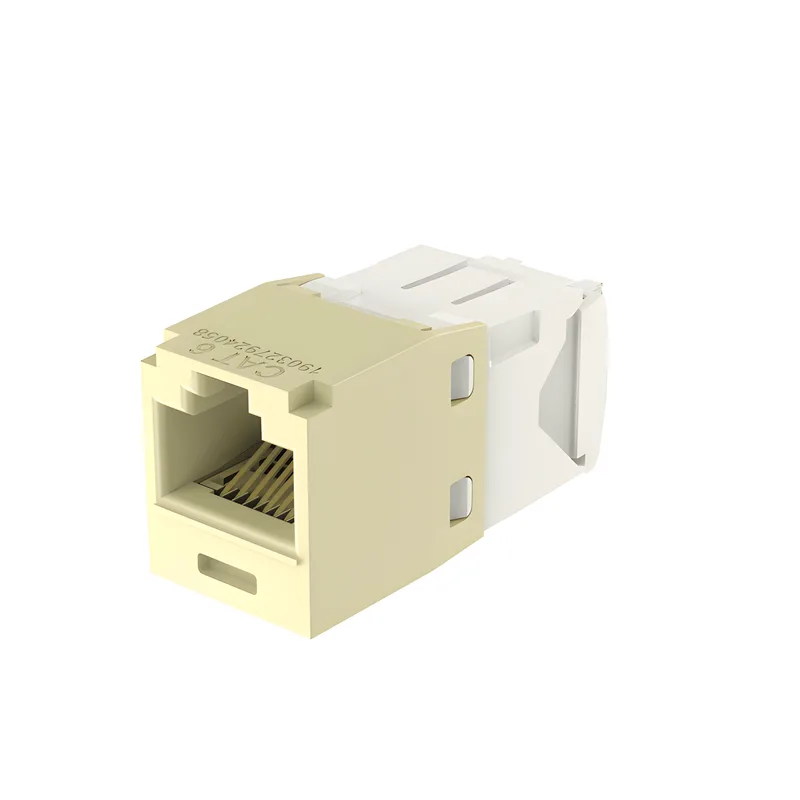 Conector Jack RJ45 Estilo TG, Mini-Com, Categoría 6, de 8 Posiciones y 8 Cables, Color Marfil PANDUIT CJ688TGEI