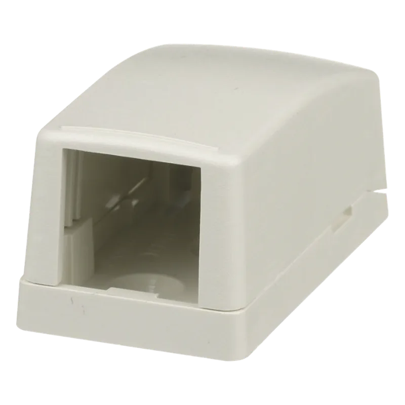 Caja de Montaje en Superficie, Para 1 Módulo Mini-Com, Color Blanco Mate PANDUIT CBX1IW-A