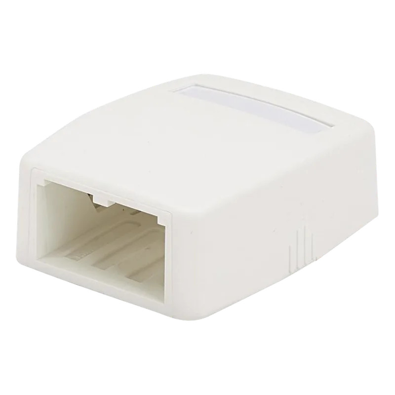 Caja de Montaje en Superficie, Para 2 Módulos Mini-Com, Color Blanco Mate PANDUIT CBXQ2IW-A