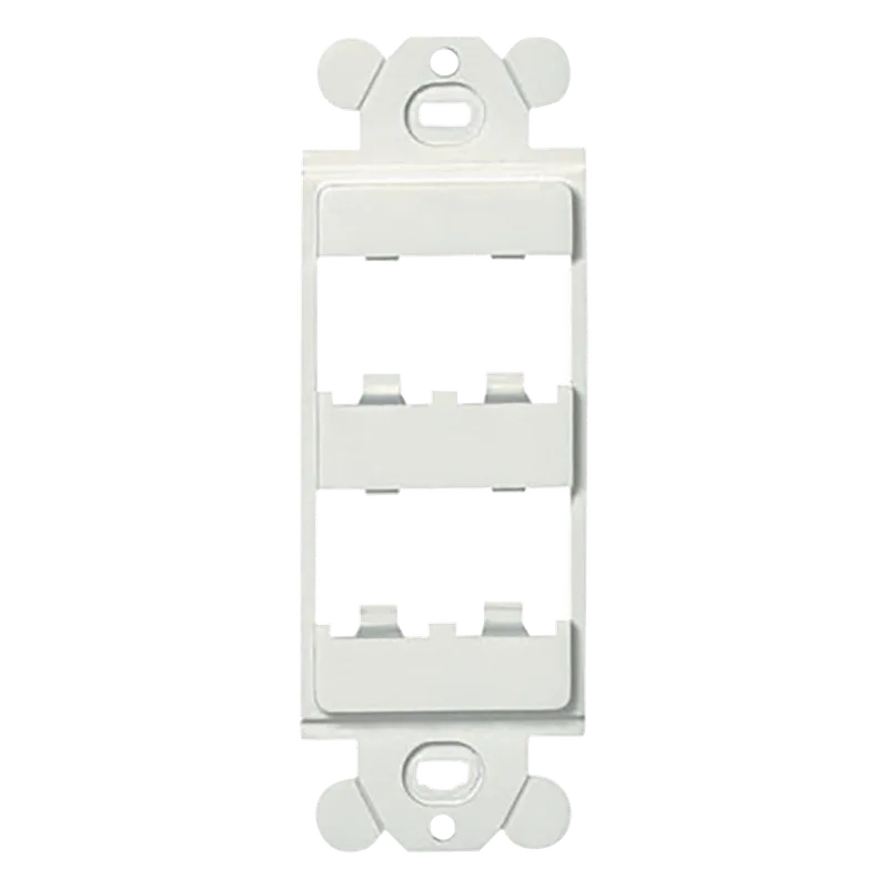 Marco de Módulo Dúplex, Para Placas Frontales Estándar GFCI, Acepta 4 Módulos Mini-Com, Color Blanco PANDUIT CFG4WH