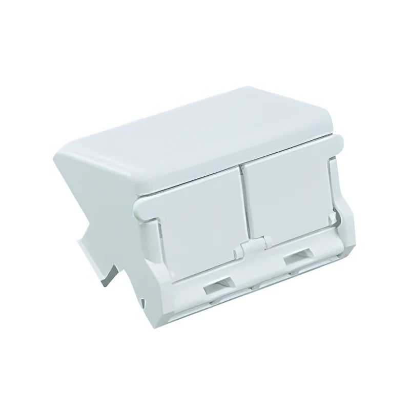 Módulo de Inserción, Con 2 Salidas Inclinadas y Ventana, de 1/2, Color Blanco Mate PANDUIT CHS2SIW-X