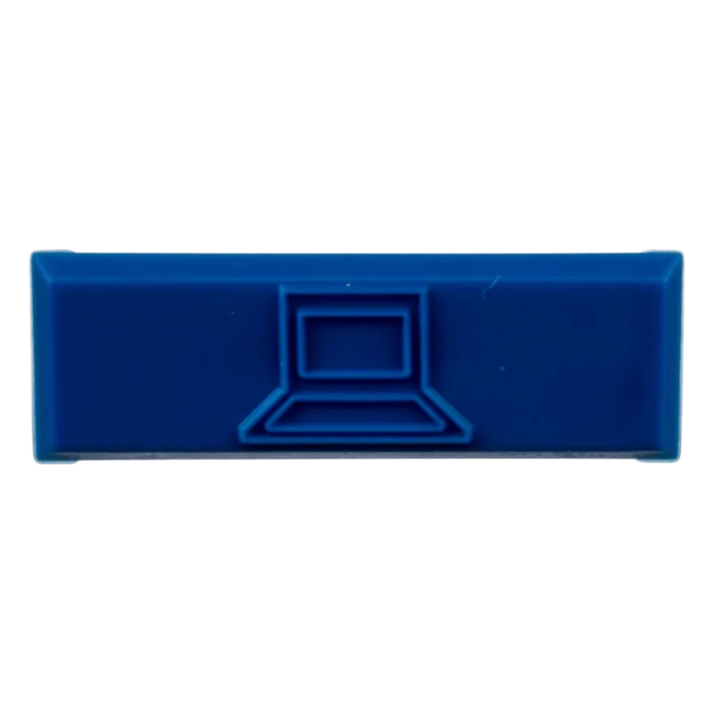 Paquete de 100 Iconos de Datos de Instalación a Presión, Para Jacks Mini-Com de Panduit, De Plástico, Color Azul CIDBU-C