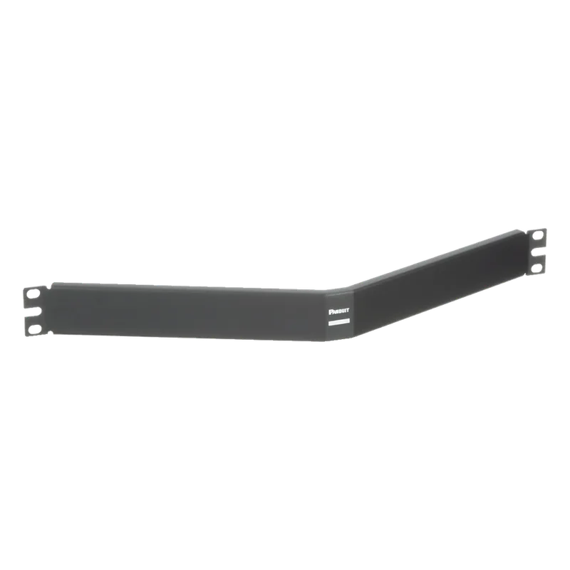 Tapa Ciega Para Rack Estándar de 19in, Angulado, de Acero, 1UR, Color Negro PANDUIT CPAF1BLY
