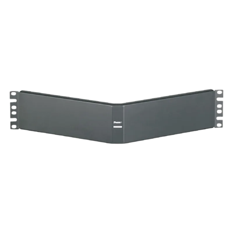 Tapa Ciega Para Rack Estándar de 19in, Angulado, de Acero, 2UR, Color Negro PANDUIT CPAF2BLY